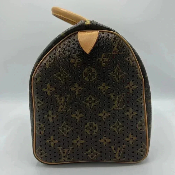 Louis Vuitton Speedy 30 Fuchsia Limited monogram perforated bag purse - Picture 4 of 13